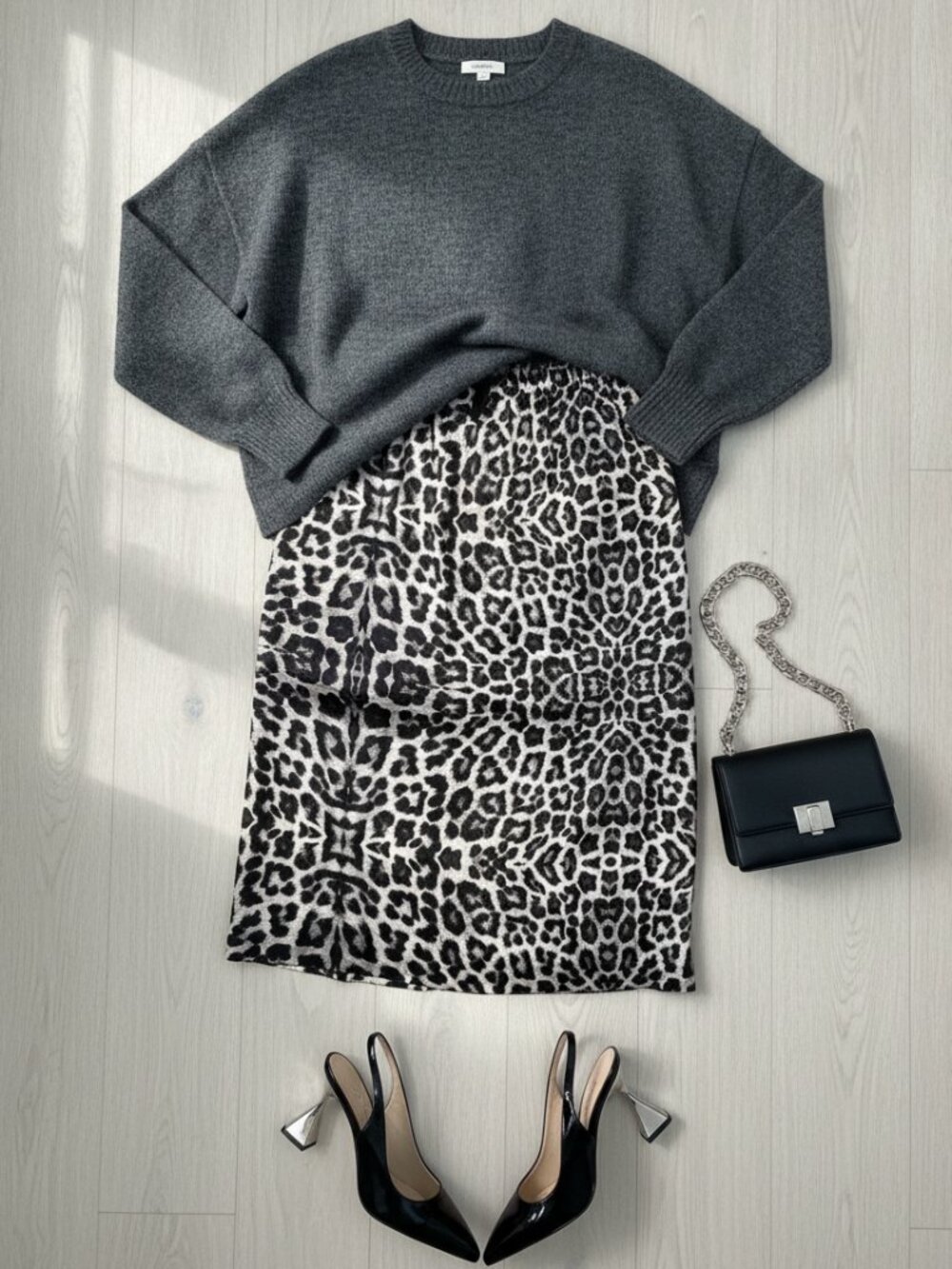 Dries Van Noten Leopard Print Viscose Midi Skirt Size 36
